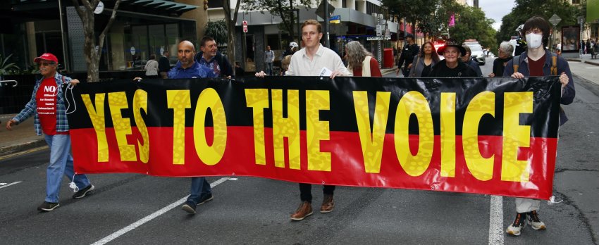 Yes to the voice banner in the march