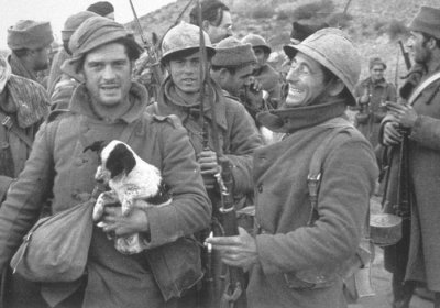 Brigadistas during the Spanish Civil War in 1937.