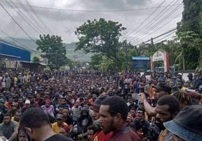 Protest in Jayapura