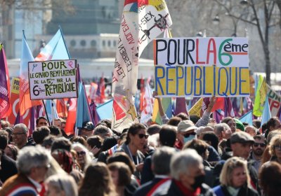France Insoumise election rally in Paris on March 20