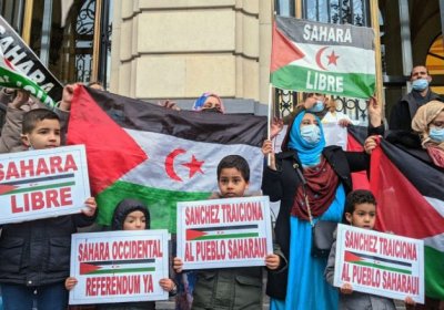 Protest in Zaragoza for Western Sahara cr Iker G Izagirre/Arainfo
