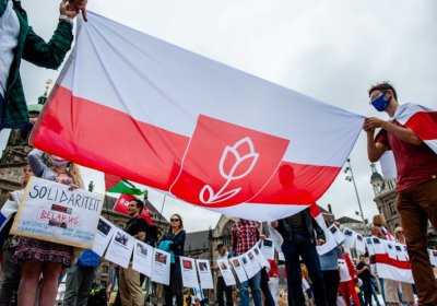 Anti war protest in Belarus