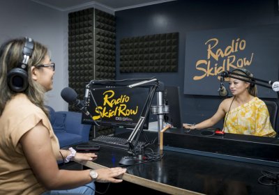 Radio Skid Row studio