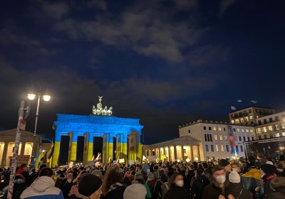 Berliners protest for Ukraine
