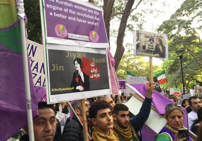 Iran solidarity protest in Sydney