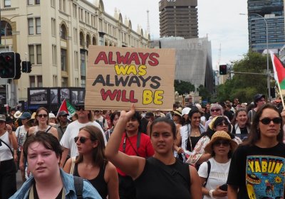 Invasion Day rally in Gadigal/Sydney