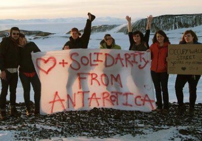 Solidarity from Antarctica on October 15.