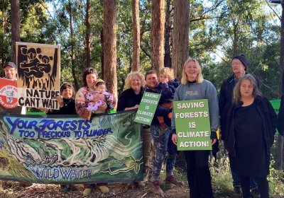 Protesters resist logging in Bulga State Forest