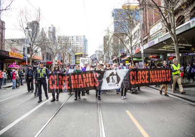 Close the camps rally Melbourne 2016