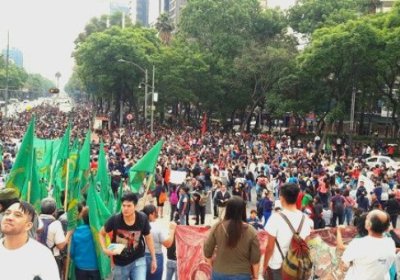 CNTE protest against neoliberal education reform, Mexico City, June 24.