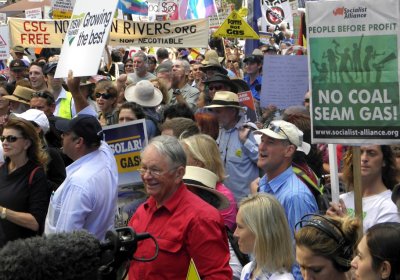 Rally against coal seam gas mining, Sydney May 1.