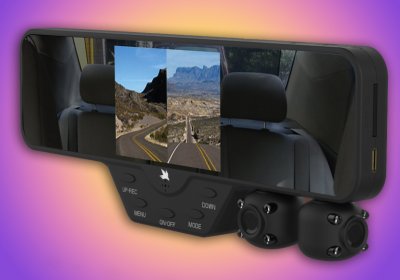 An in-car camera which some rideshare drivers are installing for safety
