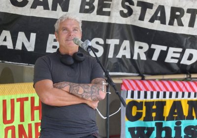 David McBride speaking to supporters in Ngunnawal/Canberra, November 12