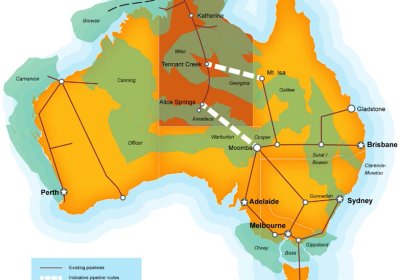 Proposed gas pipeline in the Northern Territory