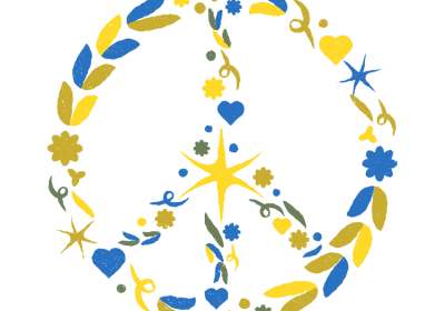 Ukraine peace symbol