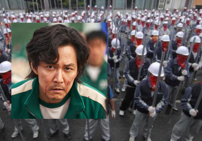 Ssangyong workers strike, inset Lee Jung-jae
