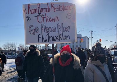 Ottawa convoy counter-protester