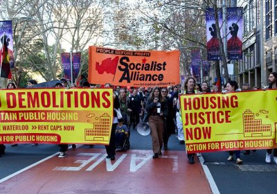 Sydney housing protest 