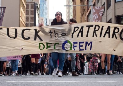 ‘Fuck the patriarchy’ — protesters at a Sydney International Women’s Day march in March, 2020