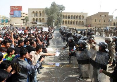 Anti-government protest, Baghdad, March 4.