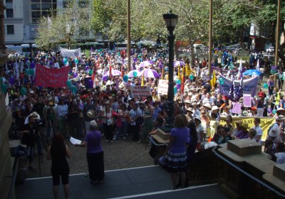International Women's Day rally, Sydney, March 12.