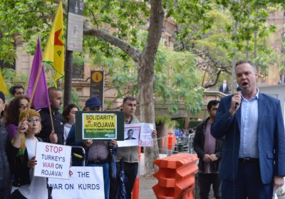 Greens MP Jamie Parker condemns Turkey's invasion of Syria