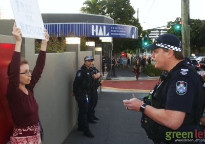 Kamala Emanuel harassed by police for holding a sign
