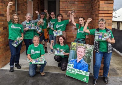 Greens are waging a grassroots campaign to win Griffith