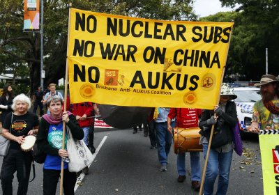 No nuclear subs, no war on China: Anti-AUKUS protest