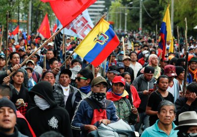 Protest against Moreno in Quito