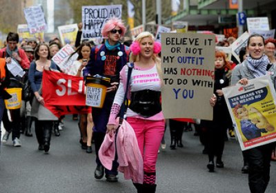 Anit-sexism slut-walk protest march