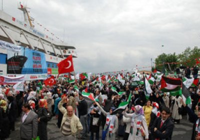 A farewell for the previous Freedom Flotilla to Gaza