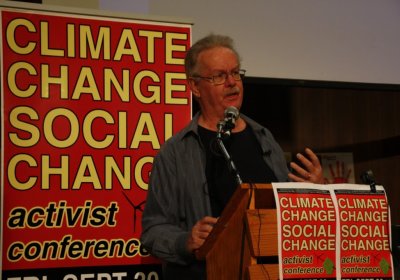 Ian Angus speaking at the 2016 Climate Change Social Change conference