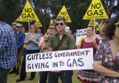 No to CSG protest rally