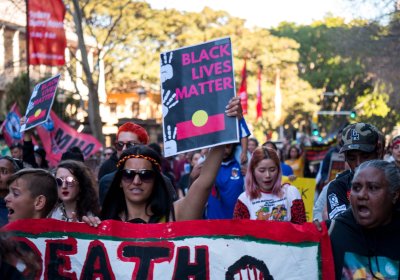 State Wide Protest for Black Lives Matter in Sydney. 