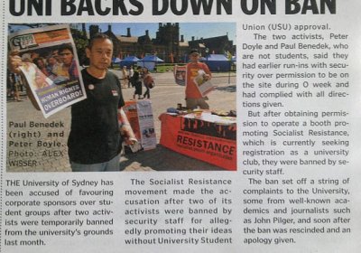 Central Sydney Mag story on the controversy.