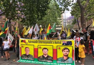 World Resistance Day for Rojava, Sydney, November 3. 