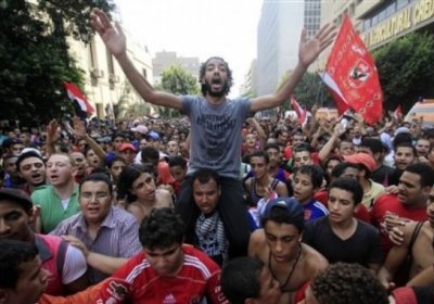 Protest in Tahrir Square, September 9, to push for the continuation of the revolution.