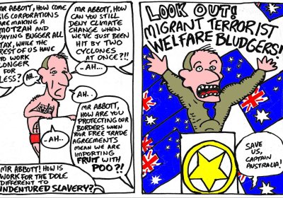 Tony Abbott as Captain Australia