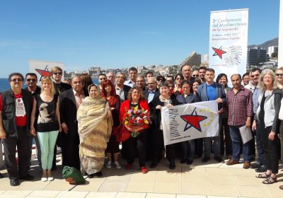Participants at the Party of the European Left's Third Mediterranean conference in Malaga.