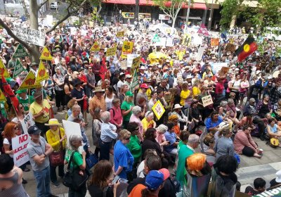 Thousands protest proposed nuclear waste dump