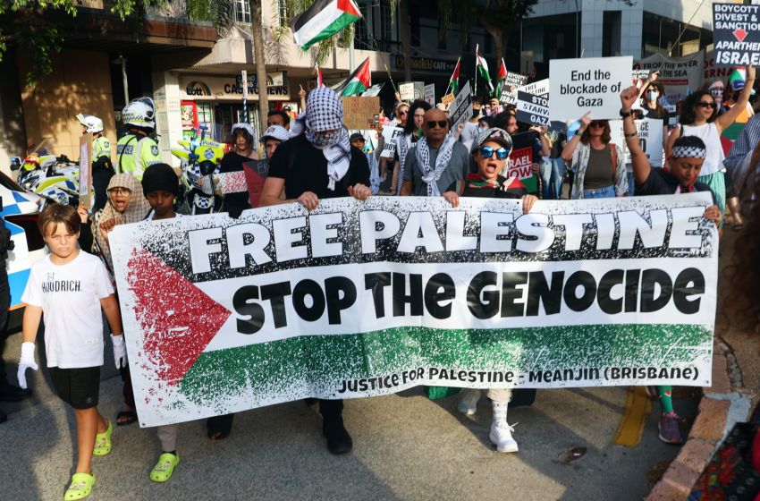brisbane palestine rally