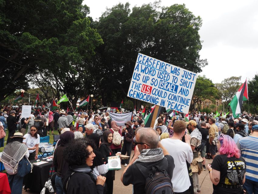 sydney palestine rally