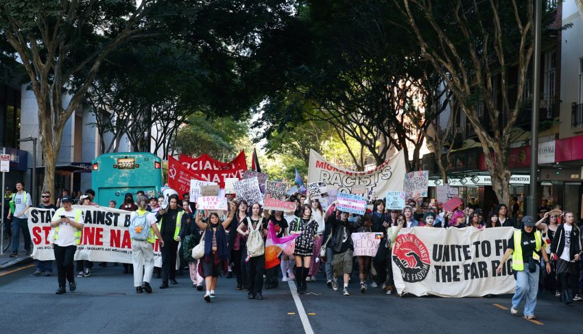 More than 1000 counter protests march against transphobia