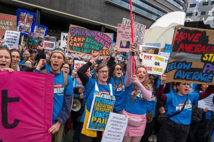 allied health workers on strike 