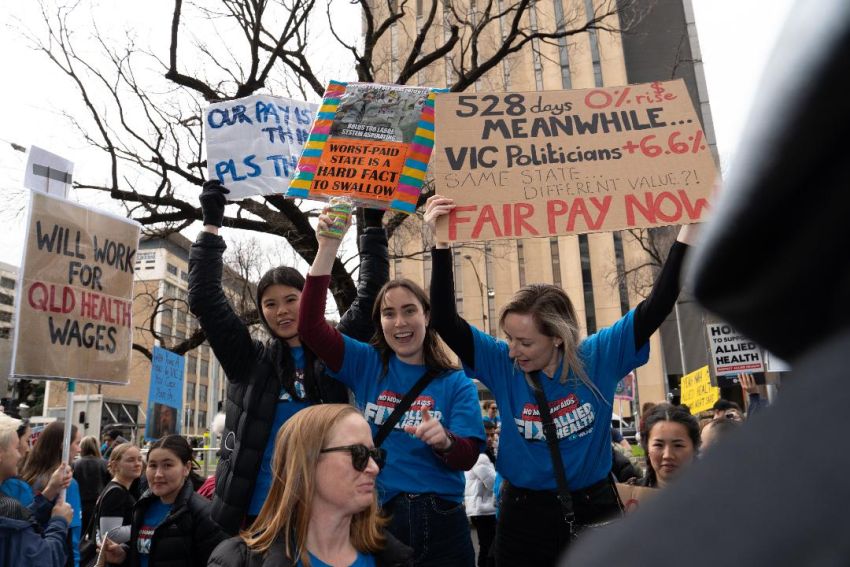 allied health workers on strike 