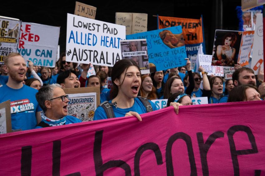 allied health workers on strike 