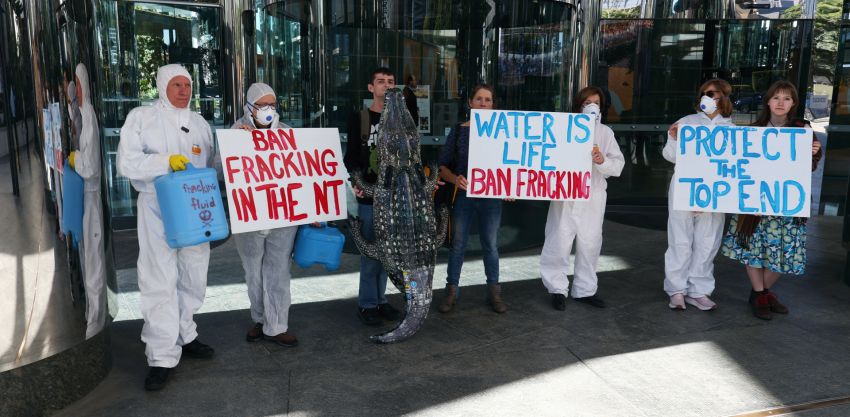 Outside Murray Watt's office in Magan-djin/Brisbane