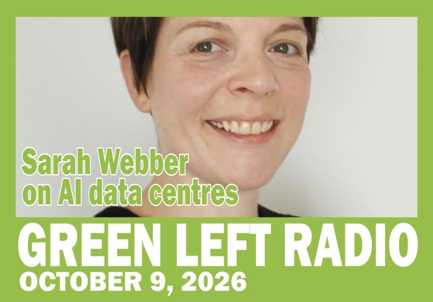 Green Left Radio: Sarah Webber on AI data centres