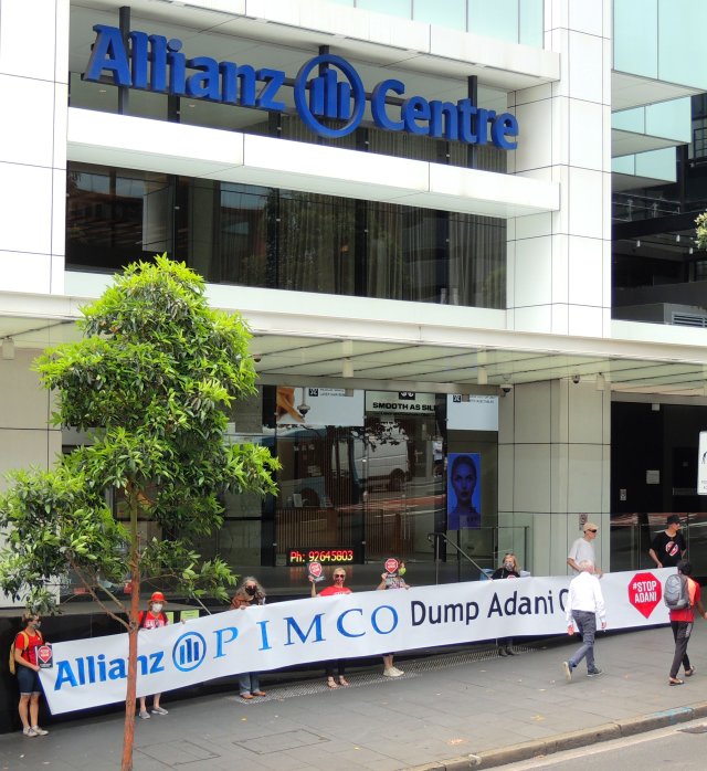 Allianz Adani protest